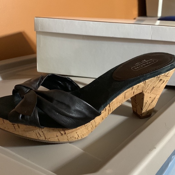 Never worn in the box Coach leather sandals! - Picture 2 of 3